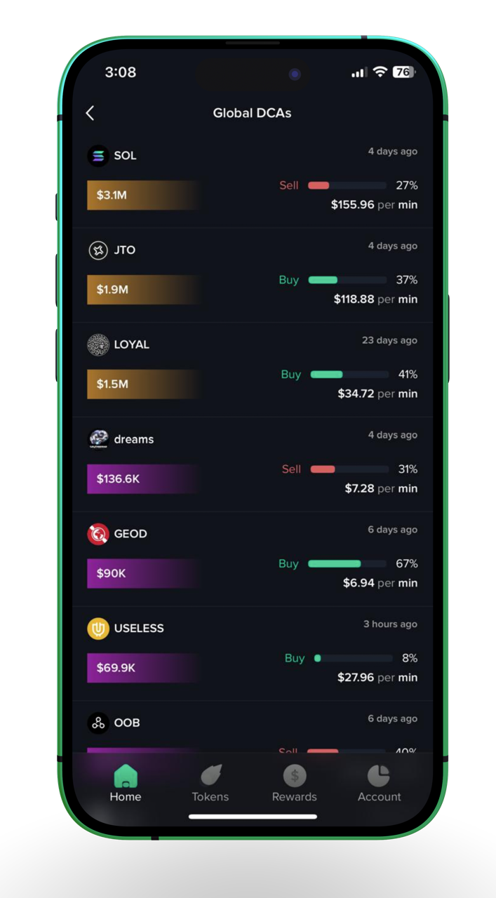 Moby Smart Signals smart-money tracking screenshot